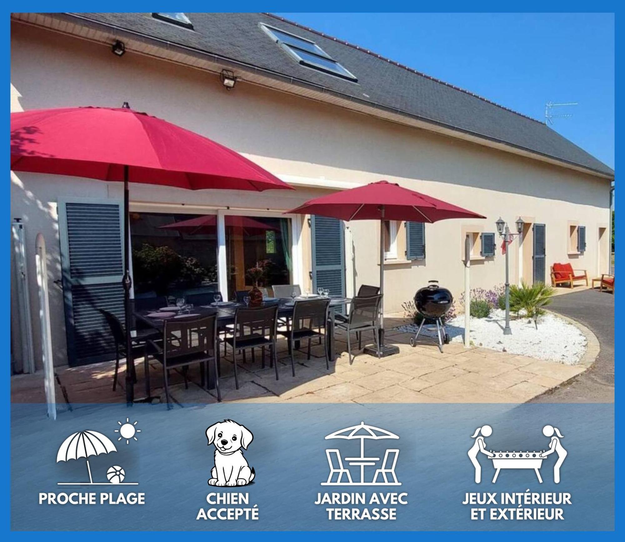 Le So Art, Grande Maison 4 Chambres, Terrain De Petanque, Grand Jardin Clos, Flipper, Babyfoot, Jeux Arcade, Ping Pong,1 Km Mer, Proche Golf, Port En Bessin, Bayeux Et Plages Du Debarquement, Adaptee Enfants Commes Dış mekan fotoğraf